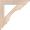 Ekena Millwork Olympic Traditional Smooth Bracket w/ Offset Brace, Douglas Fir, 5 1/2"W x 26"D x 26"H BKT0604X26X26OLY01SDF - alternate 4